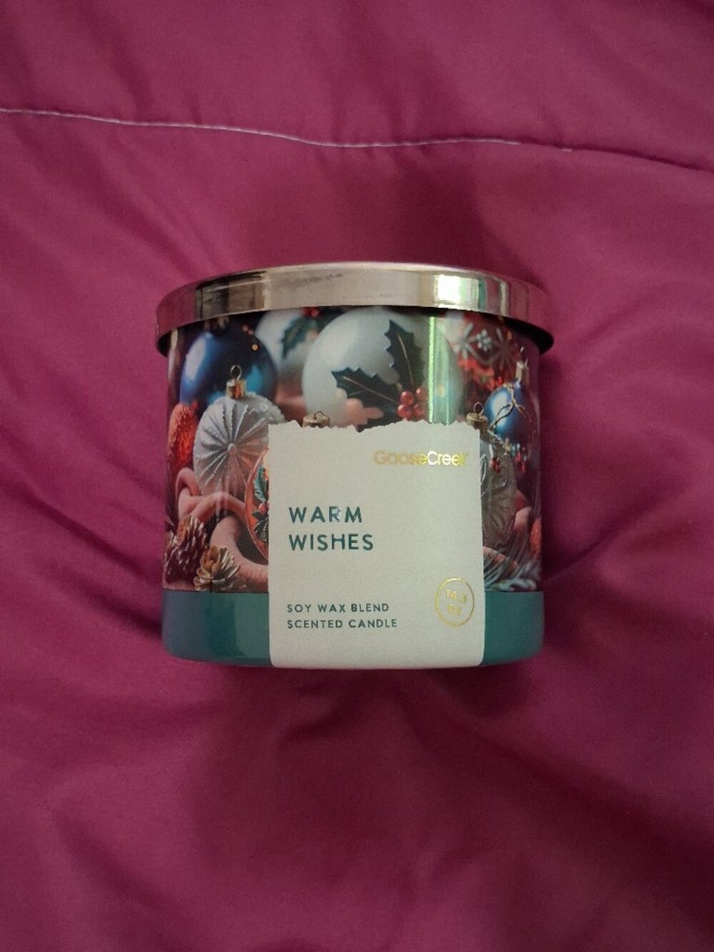 Goose Creek 3 Wick Candle - Warm Wishes (Oatmilk/Coffee/Almonds)